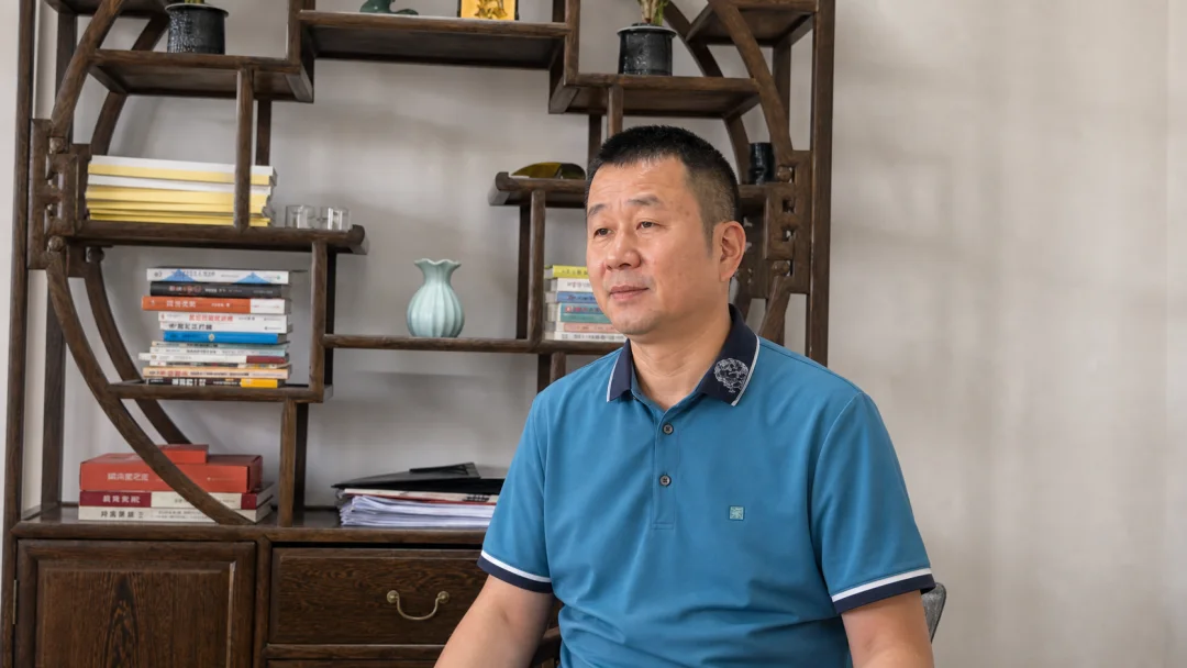 郑北一中校长张志博接受采访